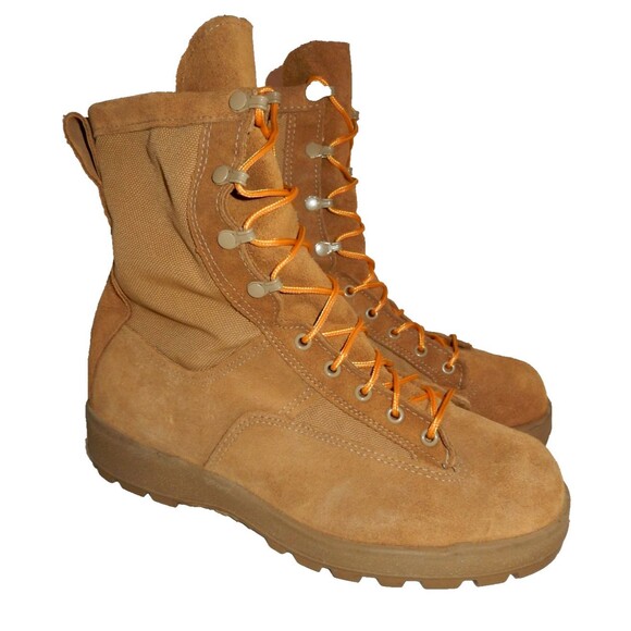 McRae Footwear Army Flight & Combat Boots Men\'s 11.5 R Steel Toe Vibram Sole Tan main image 4